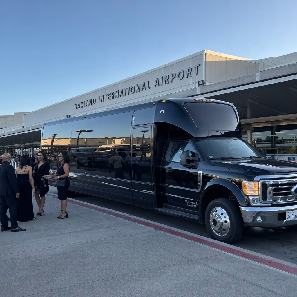 Rent a Bus to Oakland San Francisco Bay Airport
