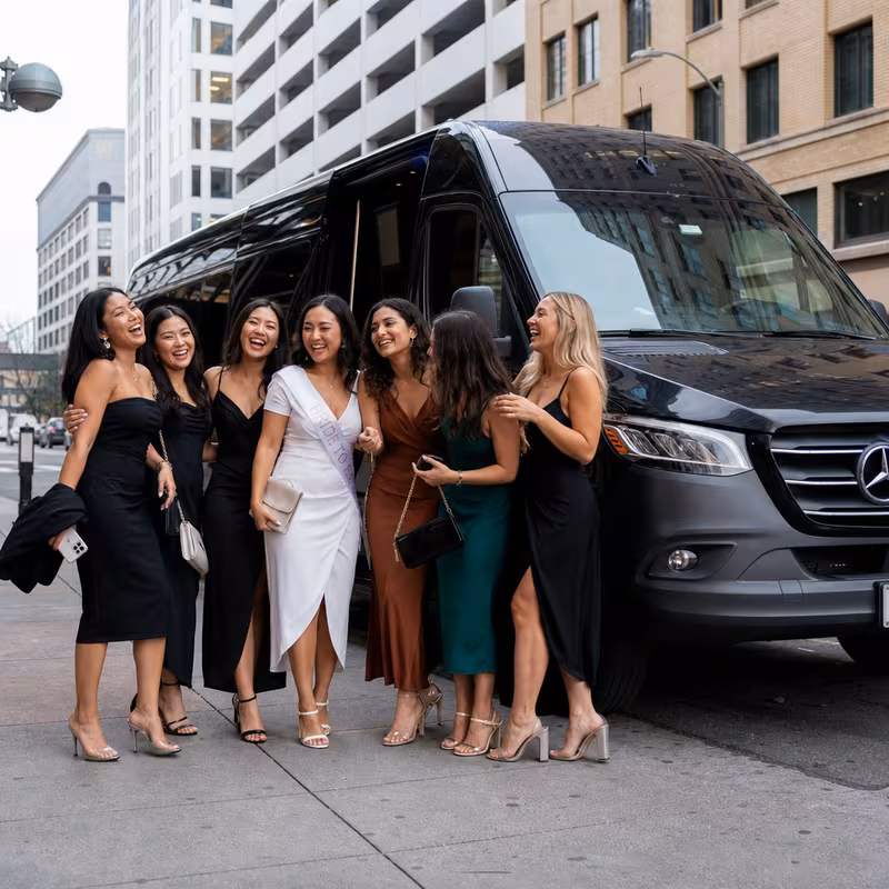 Oakland Bachelor & Bachelorette Transportation fleet vehicle