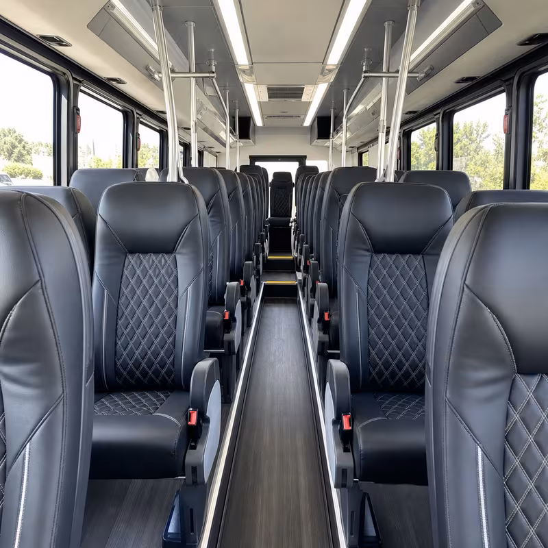 15-35 Passenger Minibus Interior