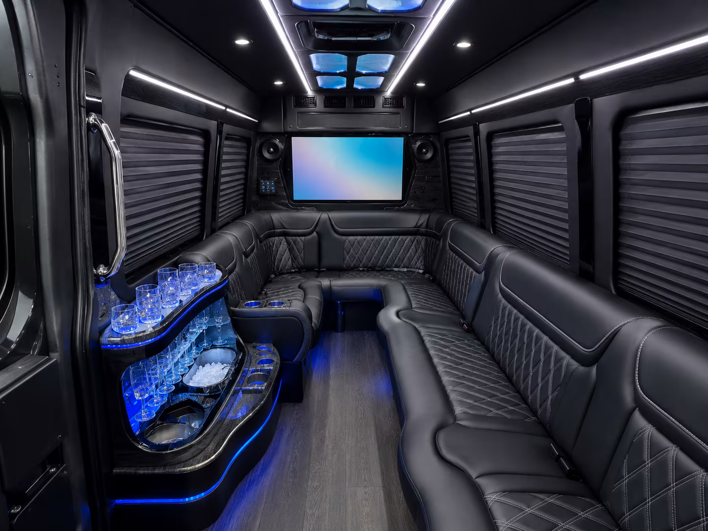 Oakland Airport Shuttle & Transportation party bus exterior