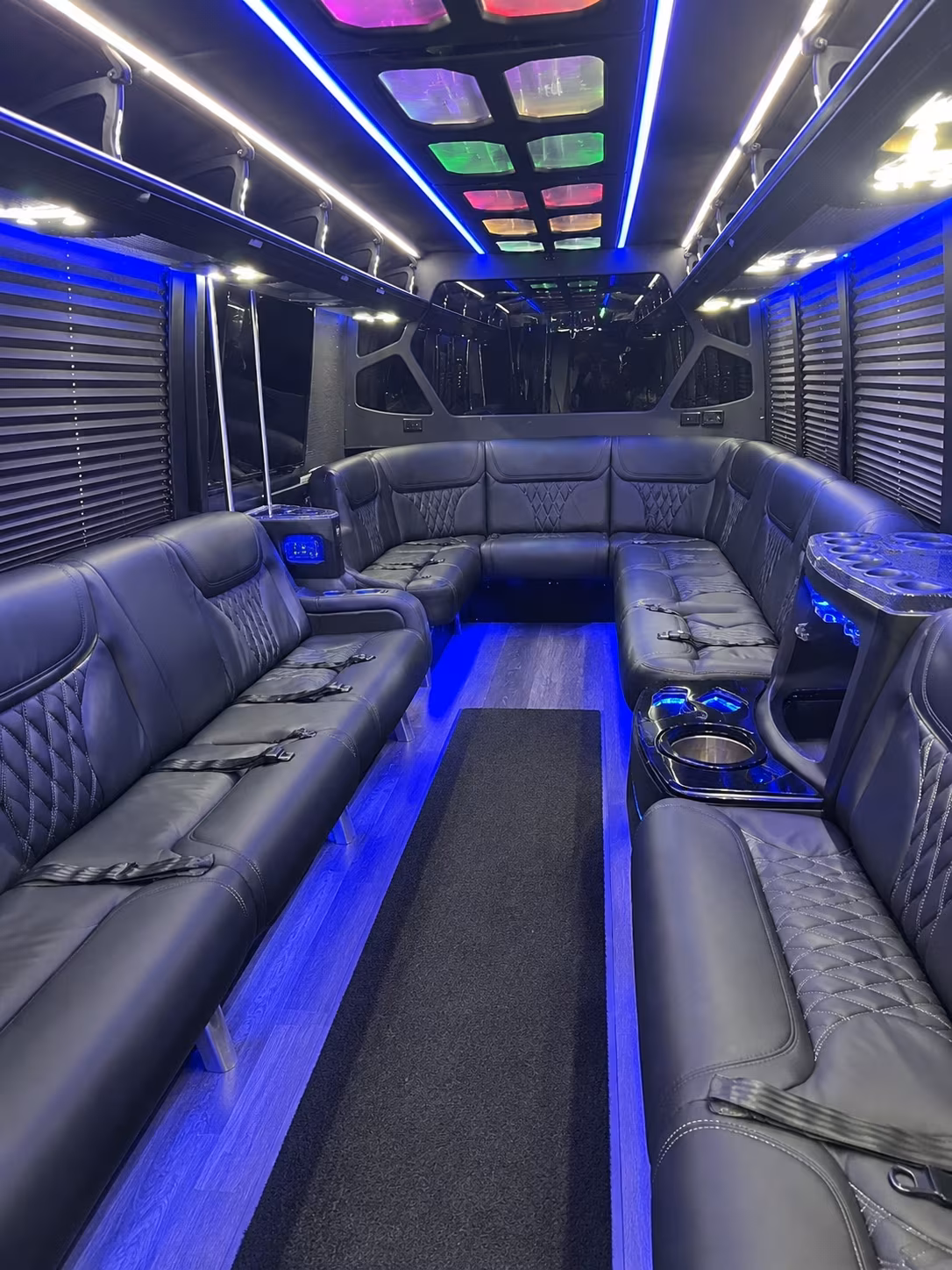 Oakland Birthday, Sweet 16, & Quinceañera Transportation party bus exterior
