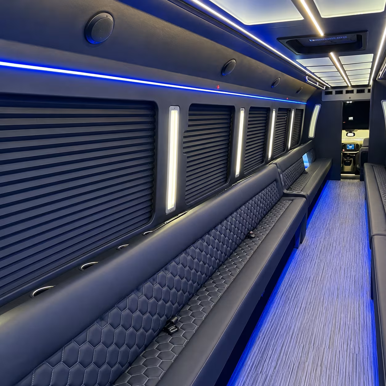 Oakland Private Event Transportation party bus exterior