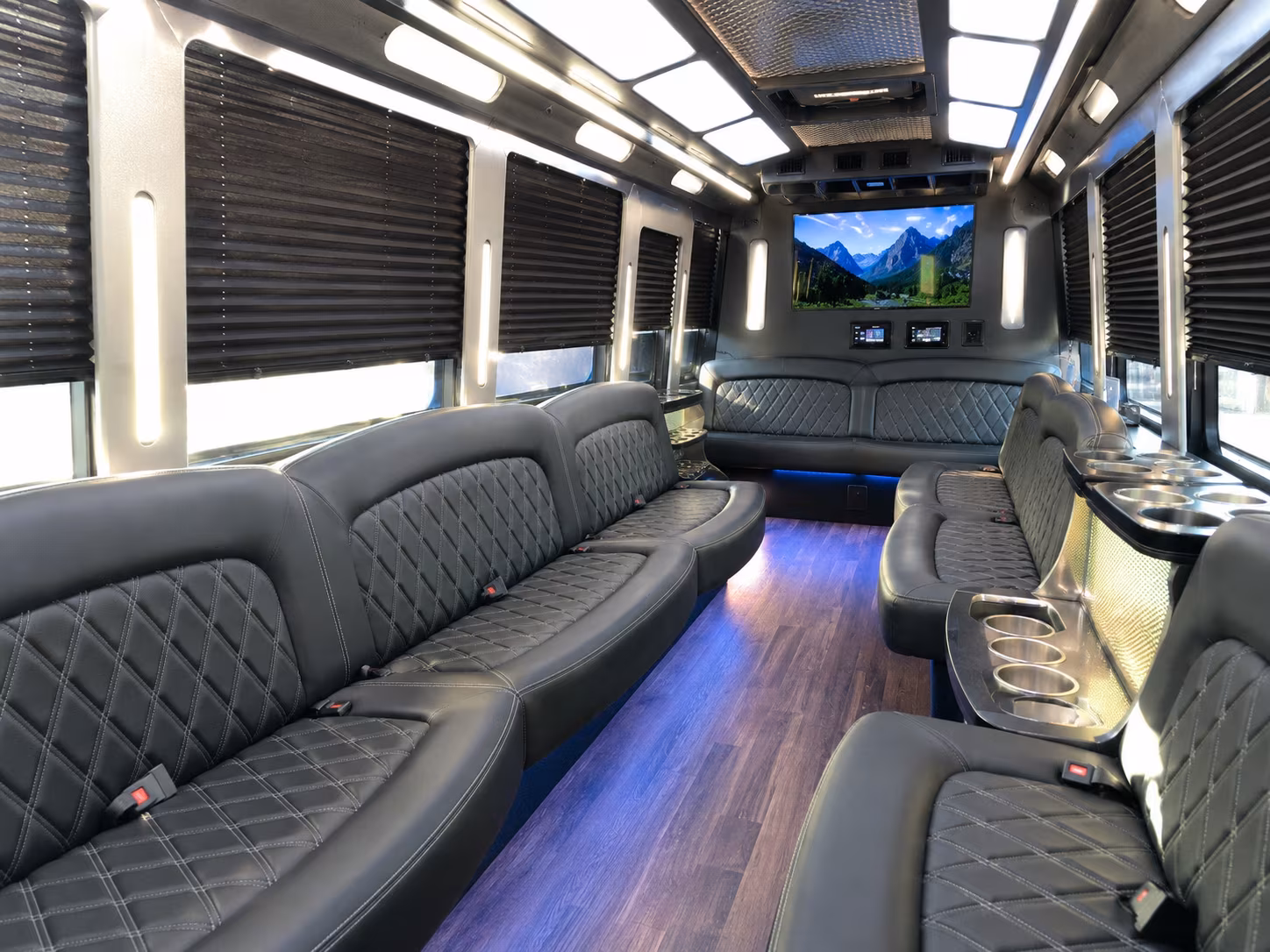 Oakland Prom & Homecoming Transportation party bus exterior