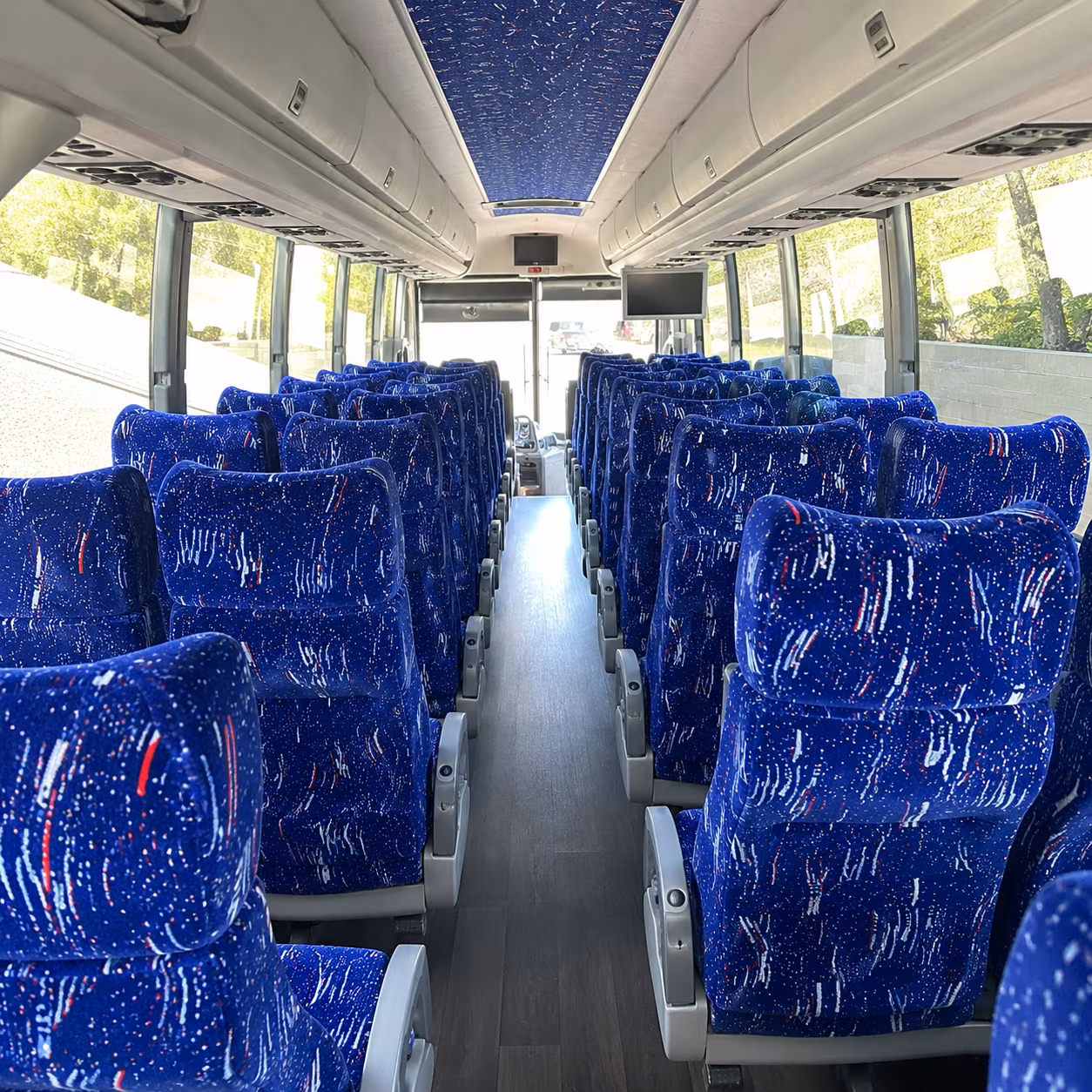 Oakland School Event Transportation party bus exterior