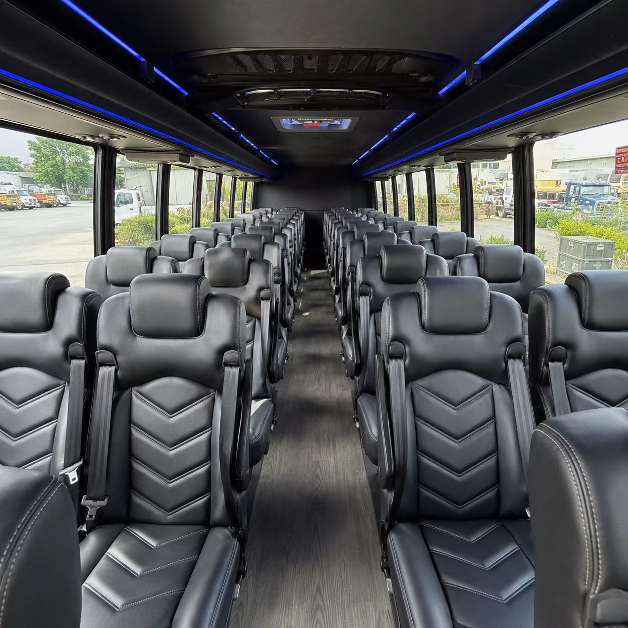 Oakland School Event Transportation party bus exterior