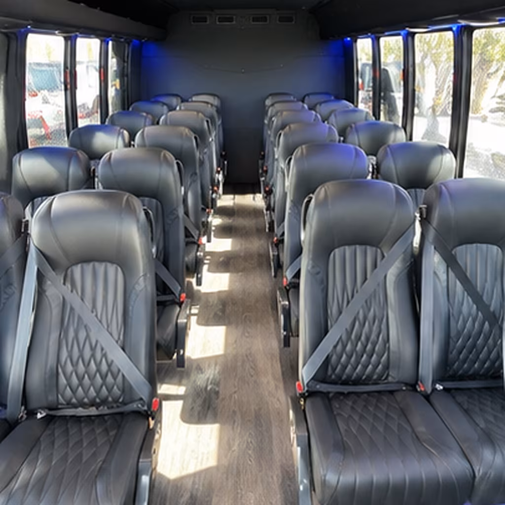 Oakland School Event Transportation onboard seating