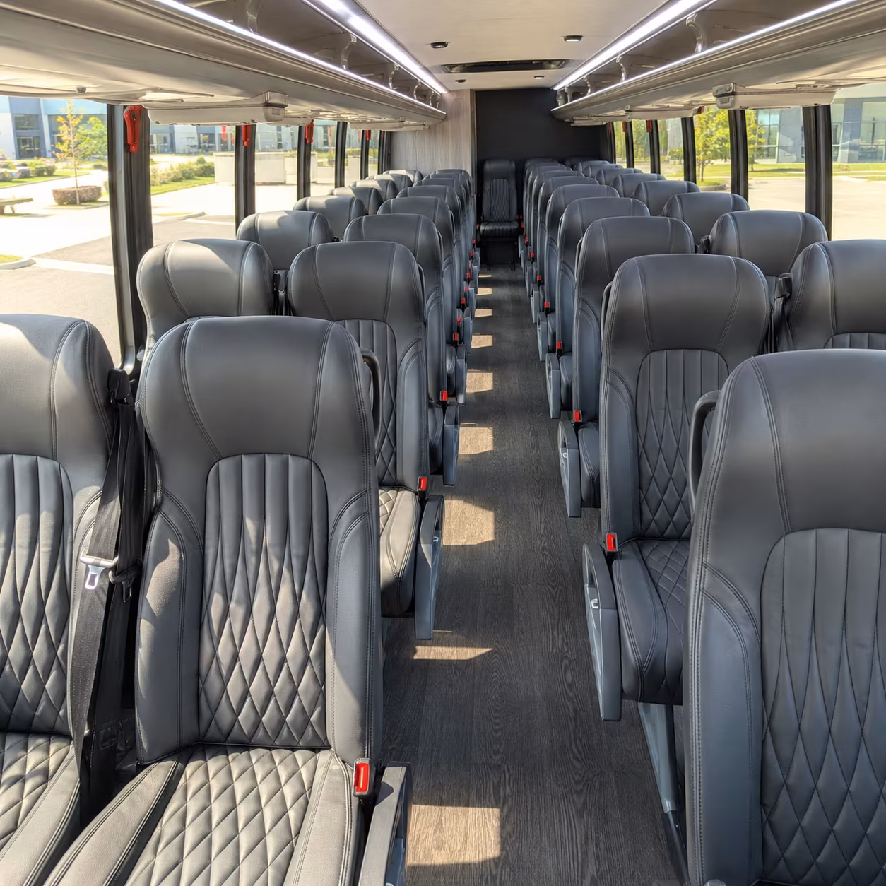 Oakland School Event Transportation party bus exterior