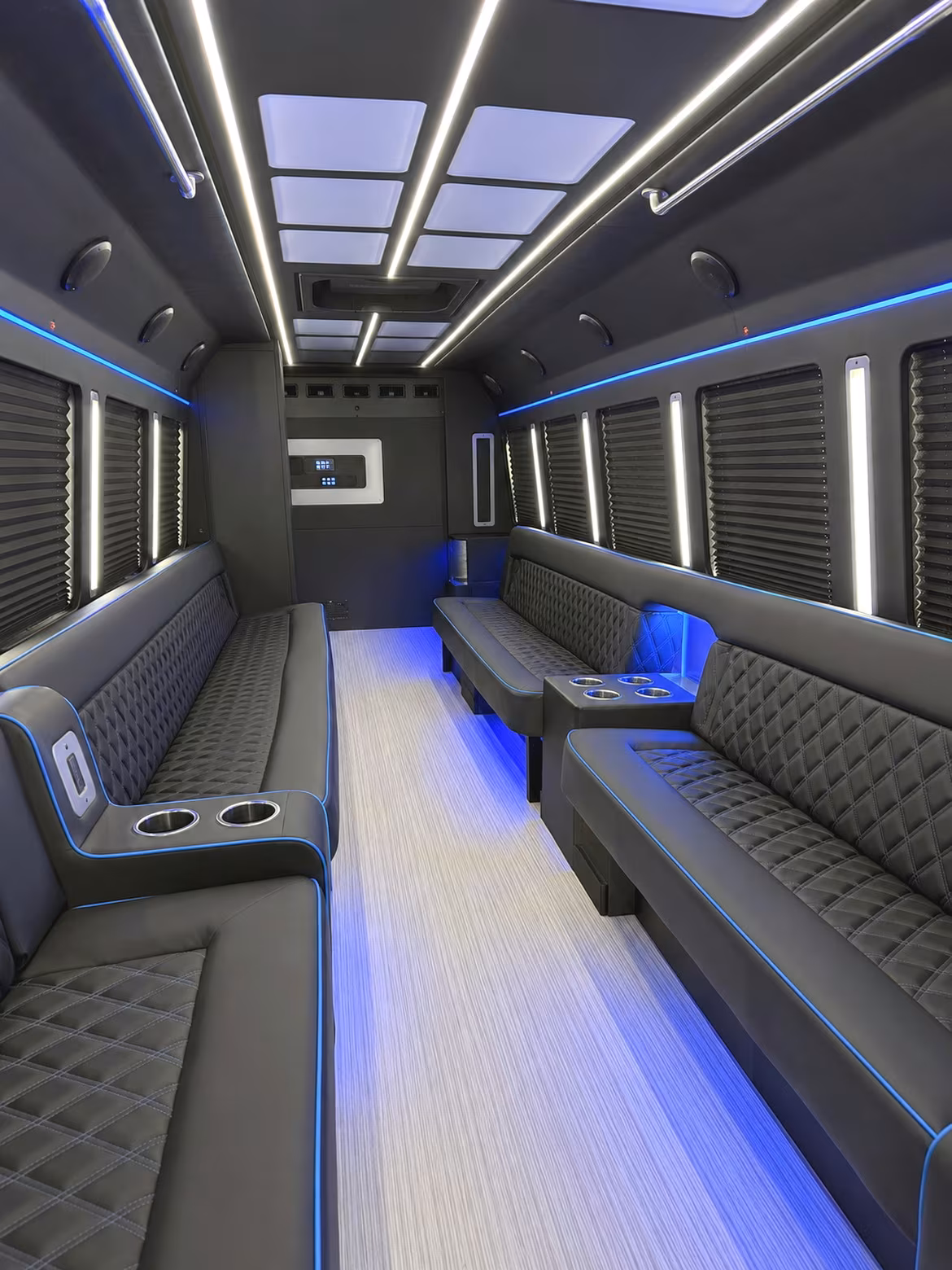 Oakland Sporting Event Transportation party bus interior