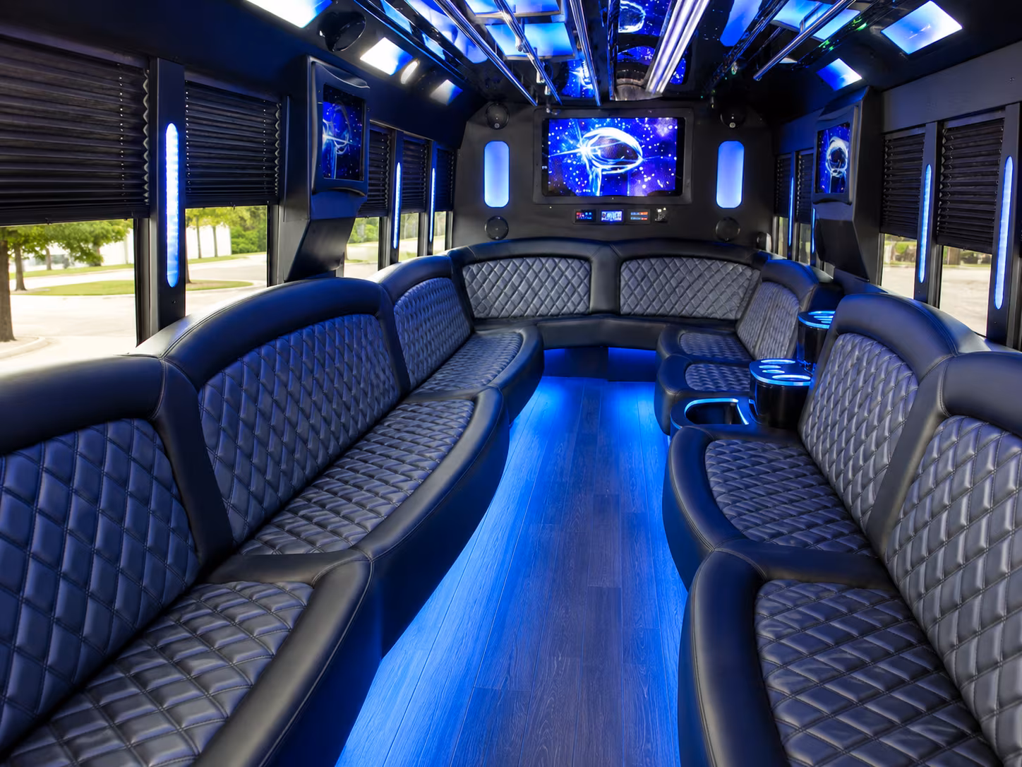 Oakland Sporting Event Transportation party bus exterior