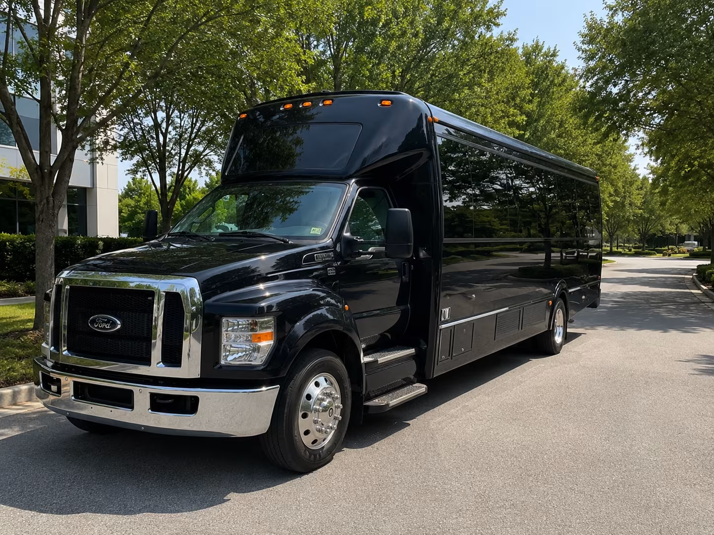 Oakland Sporting Event Transportation party bus exterior