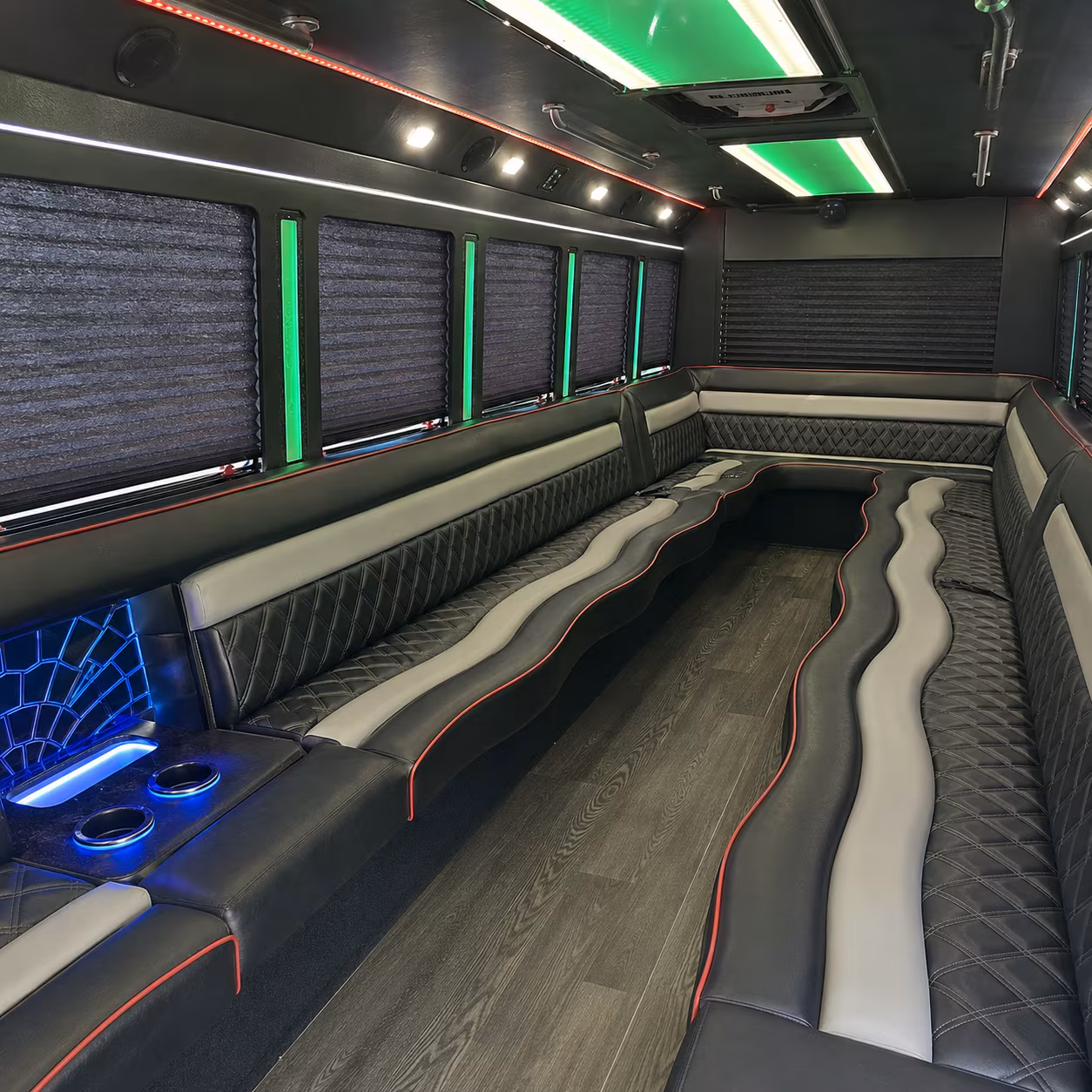 Oakland Sporting Event Transportation party bus exterior