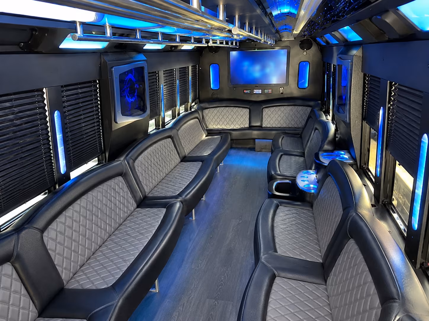Oakland Wedding Transportation party bus exterior