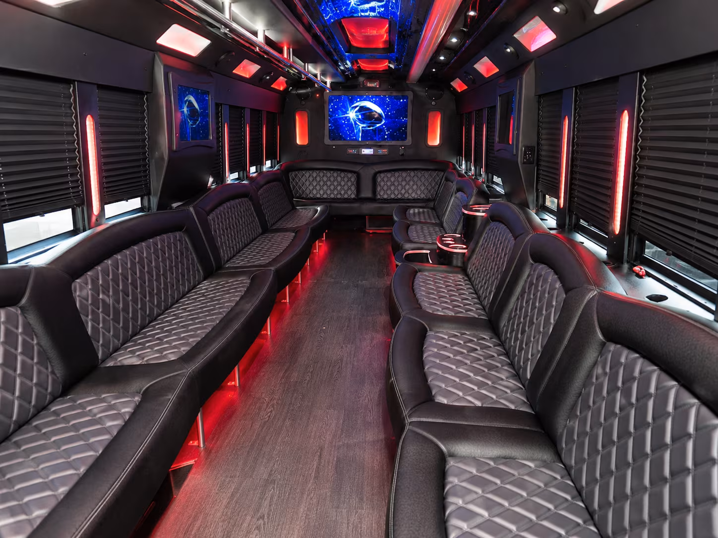 Oakland Wedding Transportation party bus exterior