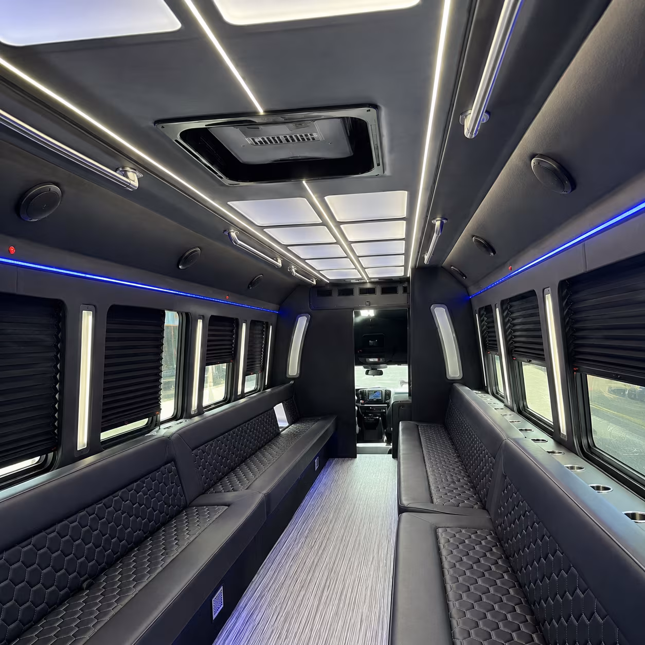 Oakland Wedding Transportation party bus exterior