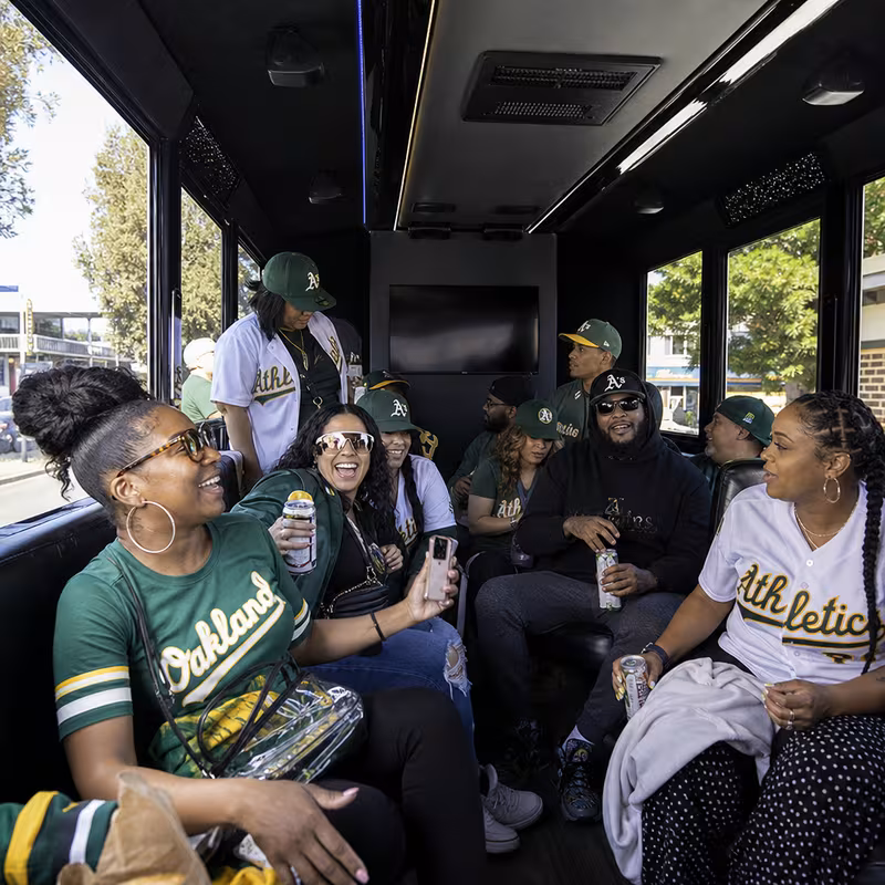 Oakland Sporting Event Transportation fleet vehicle